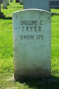 Pauline Cushman Fryer gravestone